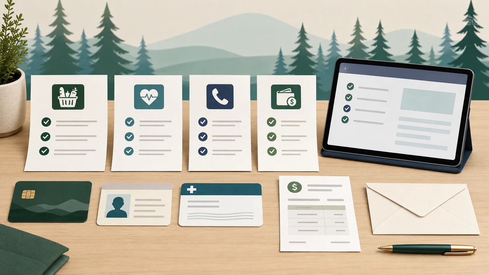 Eligibility documents for SNAP, Medicaid, Lifeline, and tablet assistance in Oregon